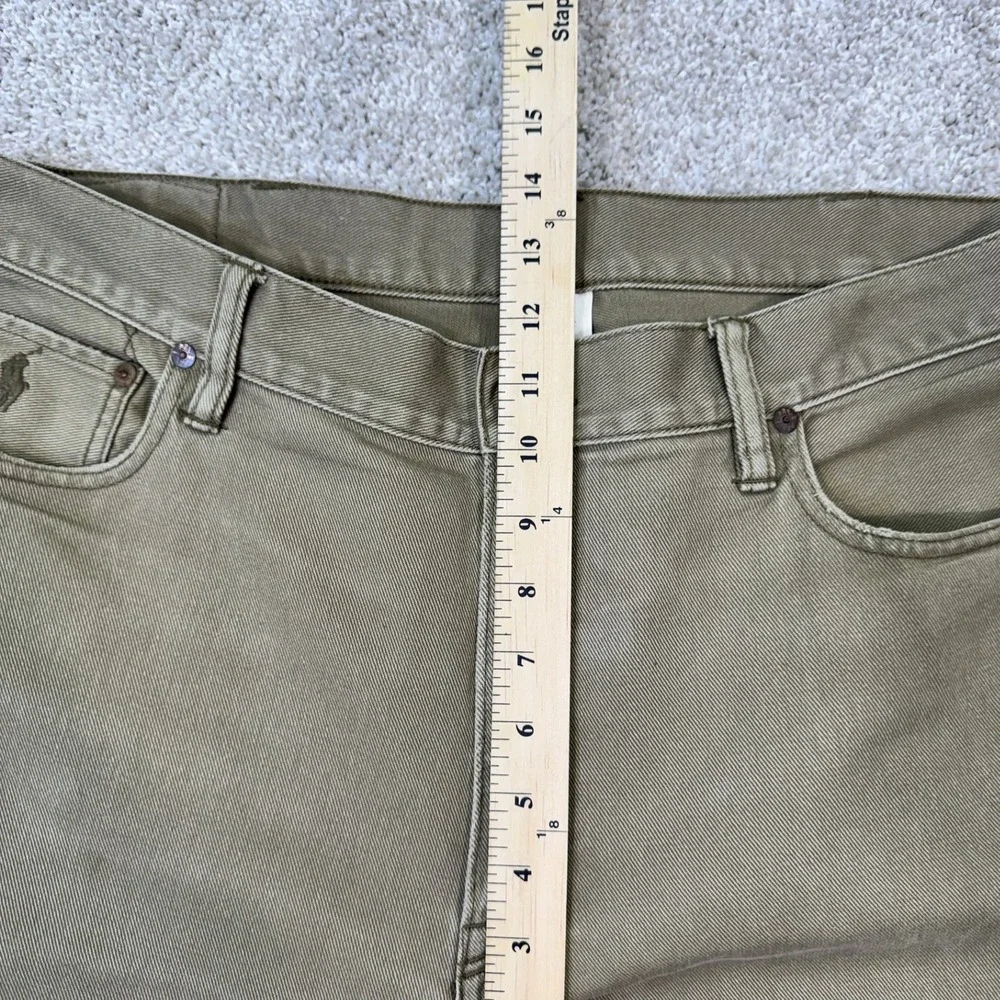 Polo Ralph Lauren Pants Mens 38x32 Khaki Brown Cotton Straight Leg Twill Jeans
